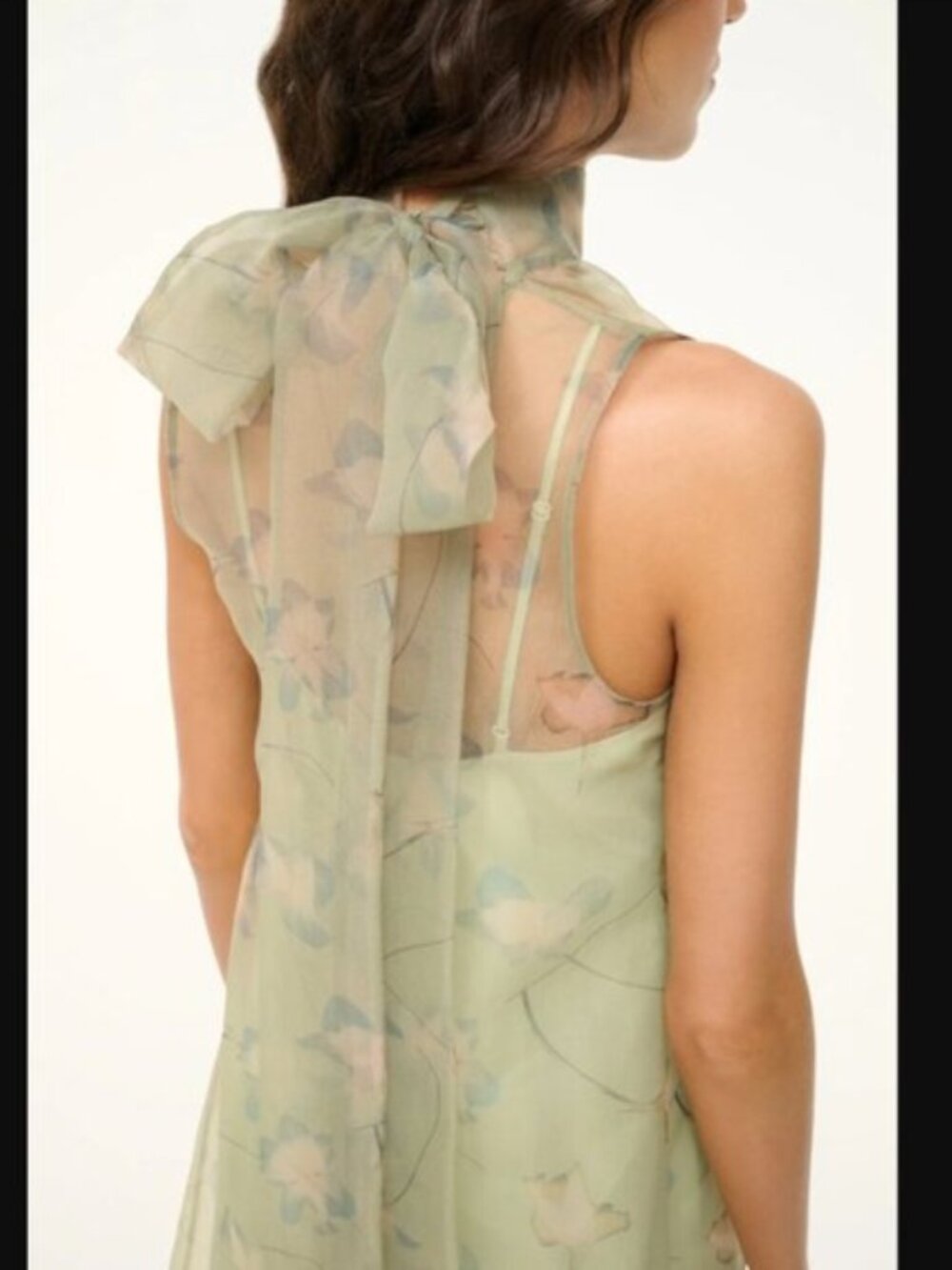 STAUD Albee Maxi Dress Gown in Botanical Moss Green - Picture 4 of 11